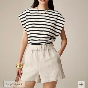 J. Crew St Tropez linen shorts medium